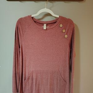 Dusty Pink Knit Top